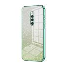 For vivo X27 Pro Gradient Glitter Powder Electroplated Phone Case(Green) - 1