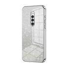 For vivo X27 Pro Gradient Glitter Powder Electroplated Phone Case(Silver) - 1