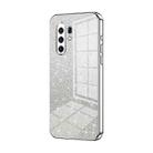 For vivo X30 Pro Gradient Glitter Powder Electroplated Phone Case(Silver) - 1