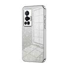 For vivo X70 Pro Gradient Glitter Powder Electroplated Phone Case(Silver) - 1