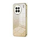 For vivo X90 / X90s Gradient Glitter Powder Electroplated Phone Case(Gold) - 1