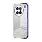 For vivo X90 Pro Gradient Glitter Powder Electroplated Phone Case(Purple) - 1