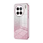 For vivo X90 Pro Gradient Glitter Powder Electroplated Phone Case(Pink) - 1