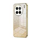 For vivo X90 Pro Gradient Glitter Powder Electroplated Phone Case(Gold) - 1