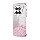 For vivo X90 Pro+ Gradient Glitter Powder Electroplated Phone Case(Pink) - 1