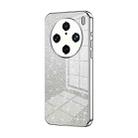 For vivo X100 Pro Gradient Glitter Powder Electroplated Phone Case(Silver) - 1