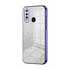 For vivo Y5s / U3 / Z5i / U20 / Y19 Gradient Glitter Powder Electroplated Phone Case(Purple) - 1