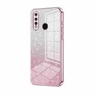 For vivo Y5s / U3 / Z5i / U20 / Y19 Gradient Glitter Powder Electroplated Phone Case(Pink) - 1