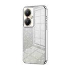 For vivo Y35M+ / Y35+ / Y27 4G Gradient Glitter Powder Electroplated Phone Case(Silver) - 1