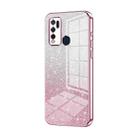 For vivo Y50 / Y30 Gradient Glitter Powder Electroplated Phone Case(Pink) - 1