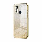 For vivo Y50 / Y30 Gradient Glitter Powder Electroplated Phone Case(Gold) - 1