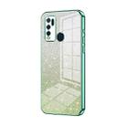 For vivo Y50 / Y30 Gradient Glitter Powder Electroplated Phone Case(Green) - 1