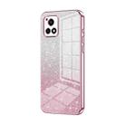 For vivo Y52s 5G / Y52s T1/ iQOO U3 Gradient Glitter Powder Electroplated Phone Case(Pink) - 1