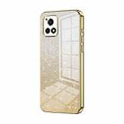 For vivo Y52s 5G / Y52s T1/ iQOO U3 Gradient Glitter Powder Electroplated Phone Case(Gold) - 1