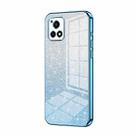 For vivo Y52s 5G / Y52s T1/ iQOO U3 Gradient Glitter Powder Electroplated Phone Case(Blue) - 1