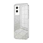 For vivo Y55s 2021 / Y72t Gradient Glitter Powder Electroplated Phone Case(Transparent) - 1