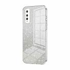 For vivo Y70s / iQOO U1 / Y51s / Y70t Gradient Glitter Powder Electroplated Phone Case(Transparent) - 1