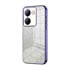 For vivo Y78 China / Y36 / Y36 5G Gradient Glitter Powder Electroplated Phone Case(Purple) - 1