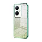For vivo Y78+ 5G / Y78 / V29 Lite Gradient Glitter Powder Electroplated Phone Case(Green) - 1