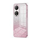 For vivo Y100 / Y100A Gradient Glitter Powder Electroplated Phone Case(Pink) - 1