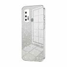 For vivo Z6 5G Gradient Glitter Powder Electroplated Phone Case(Transparent) - 1