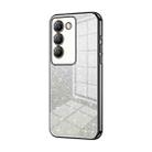 For vivo V30 SE Gradient Glitter Powder Electroplated Phone Case(Black) - 1