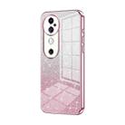 For vivo S19 Gradient Glitter Powder Electroplated Phone Case(Pink) - 1