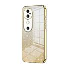 For vivo S19 Gradient Glitter Powder Electroplated Phone Case(Gold) - 1