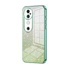 For vivo S19 Gradient Glitter Powder Electroplated Phone Case(Green) - 1