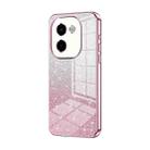 For vivo Y200 Gradient Glitter Powder Electroplated Phone Case(Pink) - 1