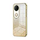 For vivo S20 Gradient Glitter Powder Electroplated Phone Case(Gold) - 1
