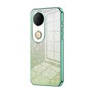 For vivo S20 Gradient Glitter Powder Electroplated Phone Case(Green) - 1