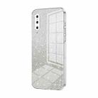 For Xiaomi Mi 9 Gradient Glitter Powder Electroplated Phone Case(Transparent) - 1