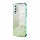 For Xiaomi Mi 9 Gradient Glitter Powder Electroplated Phone Case(Green) - 1