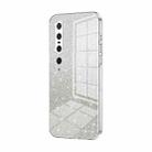 For Xiaomi Mi 10 Pro 5G Gradient Glitter Powder Electroplated Phone Case(Transparent) - 1