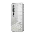 For Xiaomi Mi 10 Pro 5G Gradient Glitter Powder Electroplated Phone Case(Silver) - 1