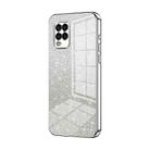 For Xiaomi Mi 10 Lite 5G Gradient Glitter Powder Electroplated Phone Case(Silver) - 1