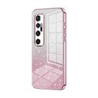 For Xiaomi Mi 10 Ultra Gradient Glitter Powder Electroplated Phone Case(Pink) - 1