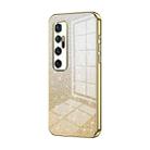 For Xiaomi Mi 10 Ultra Gradient Glitter Powder Electroplated Phone Case(Gold) - 1