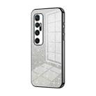 For Xiaomi Mi 10 Ultra Gradient Glitter Powder Electroplated Phone Case(Black) - 1