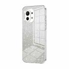 For Xiaomi Mi 11 Gradient Glitter Powder Electroplated Phone Case(Transparent) - 1