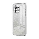 For Xiaomi Mi 11 Gradient Glitter Powder Electroplated Phone Case(Silver) - 1