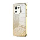 For Xiaomi Mi 11 Pro Gradient Glitter Powder Electroplated Phone Case(Gold) - 1