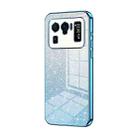 For Xiaomi Mi 11 Ultra Gradient Glitter Powder Electroplated Phone Case(Blue) - 1