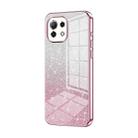 For Xiaomi Mi 11 Lite 4G / 5G Gradient Glitter Powder Electroplated Phone Case(Pink) - 1