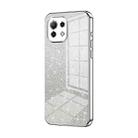For Xiaomi Mi 11 Lite 4G / 5G Gradient Glitter Powder Electroplated Phone Case(Silver) - 1