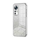 For Xiaomi 12 / 12X Gradient Glitter Powder Electroplated Phone Case(Silver) - 1