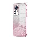 For Xiaomi 12 Pro / 12S Pro Gradient Glitter Powder Electroplated Phone Case(Pink) - 1