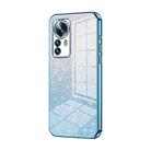 For Xiaomi 12 Pro / 12S Pro Gradient Glitter Powder Electroplated Phone Case(Blue) - 1