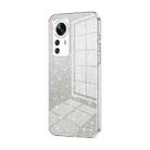 For Xiaomi 12 Pro / 12S Pro Gradient Glitter Powder Electroplated Phone Case(Transparent) - 1